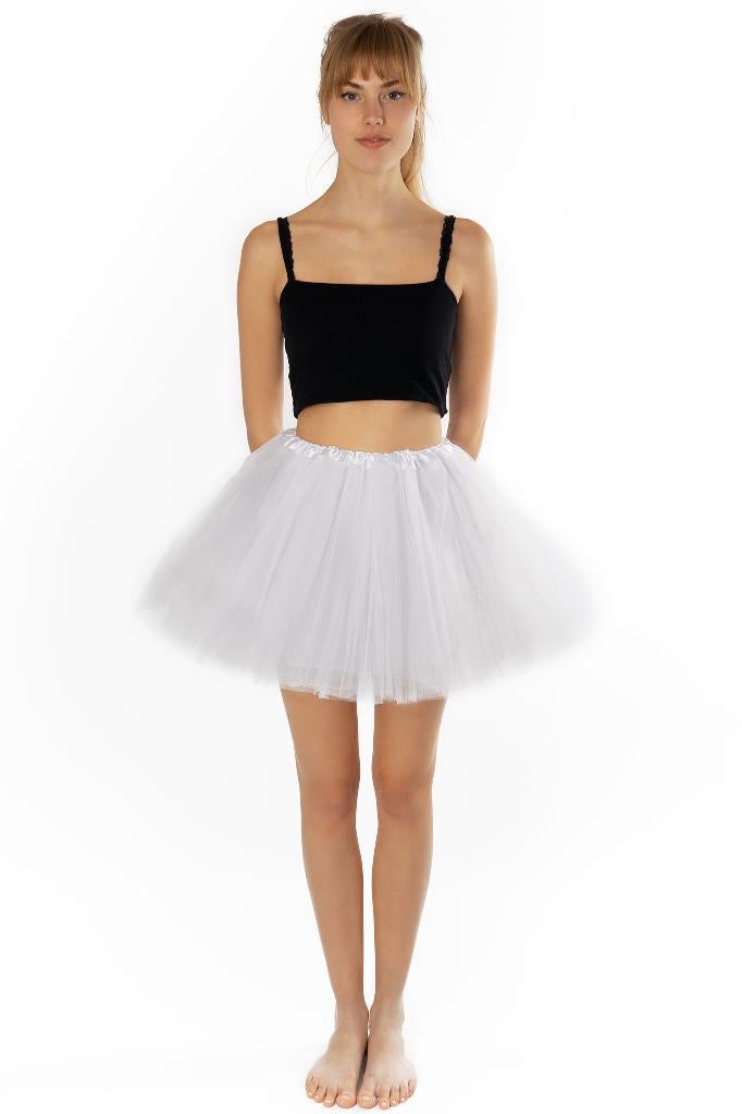 Witte Tutu Tule 68-98 Rokje Dunne Petticoat Tule Rok Kind, Ophalen of Verzenden, Nieuw, 104 of kleiner, Meisje