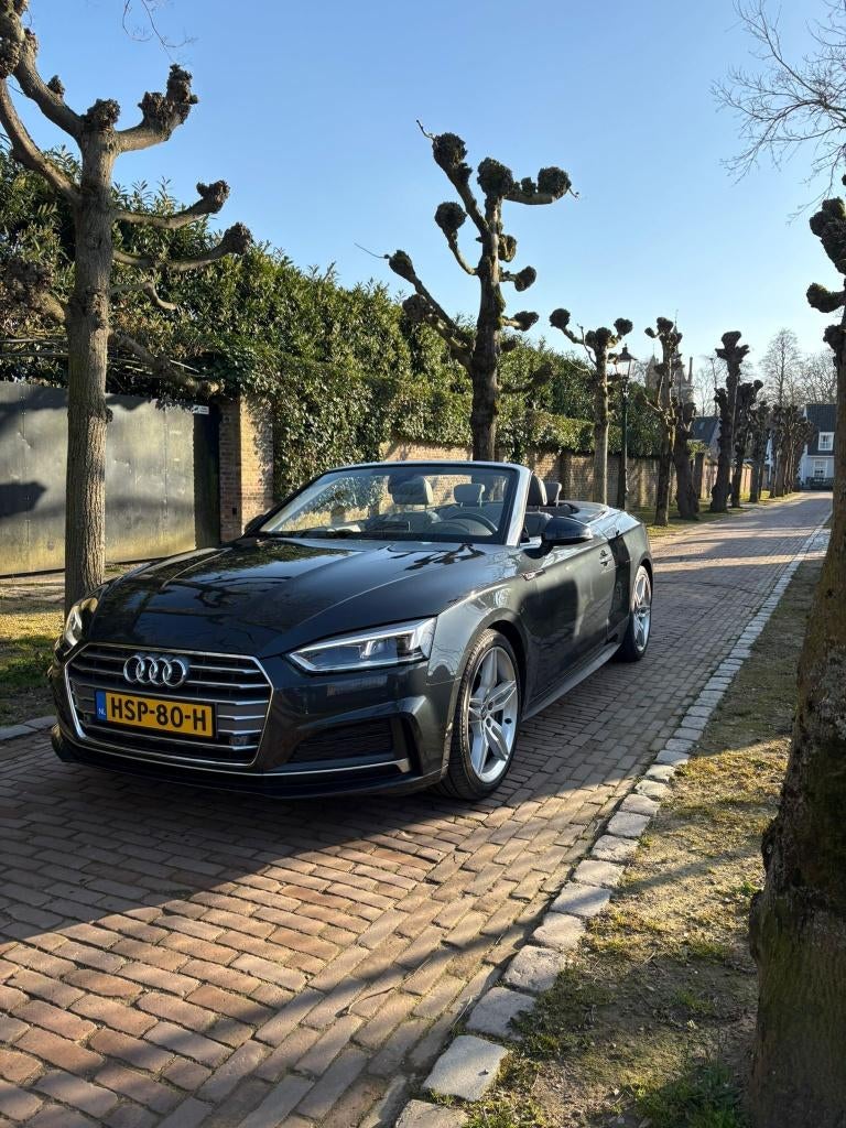 Audi A5 Cabriolet Cabrio2.0 40TDI S-Line 190pk STronic 2017, Auto's, Euro 6, Cabriolet, 4 stoelen, Leder
