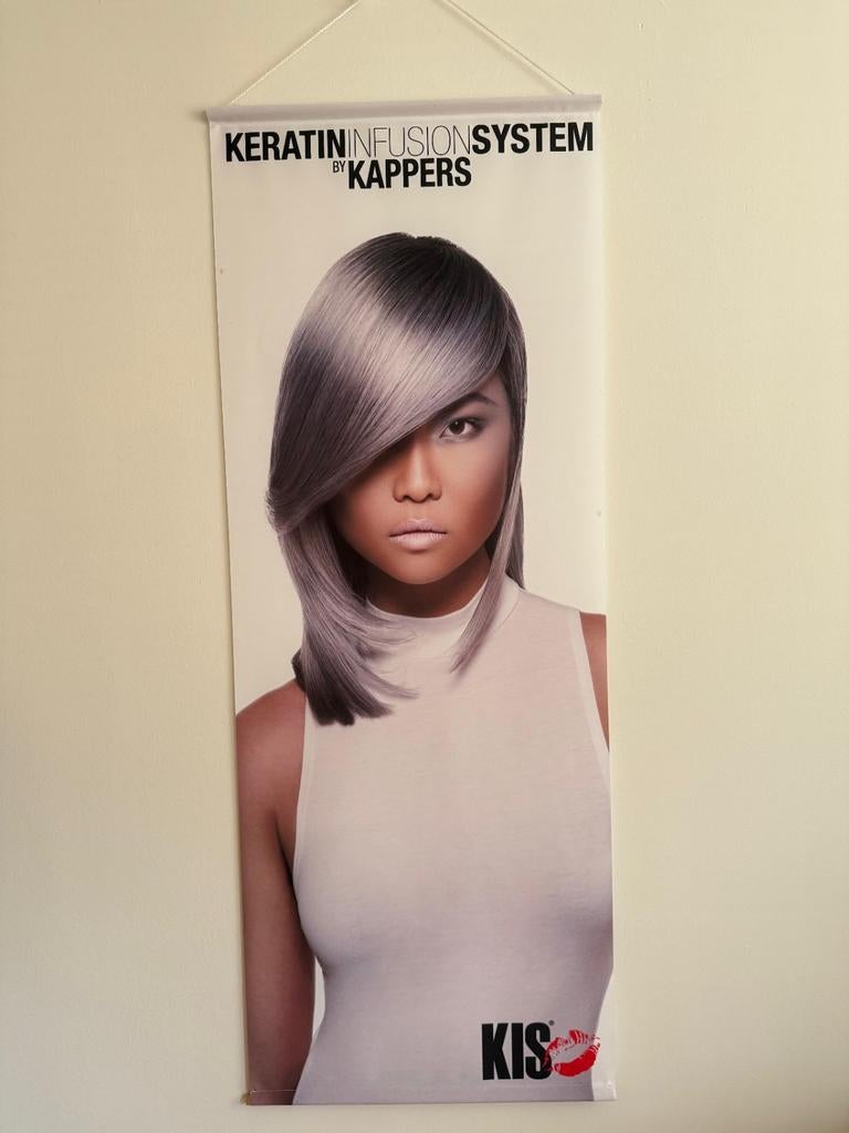 Poster KIS., Ophalen of Verzenden, Zo goed als nieuw, Reclamebord