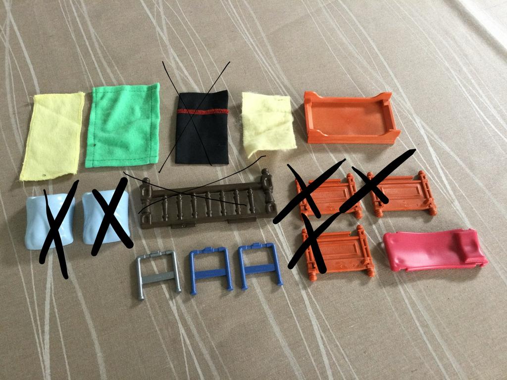 Playmobil bed onderdelen., Ophalen of Verzenden, Zo goed als nieuw