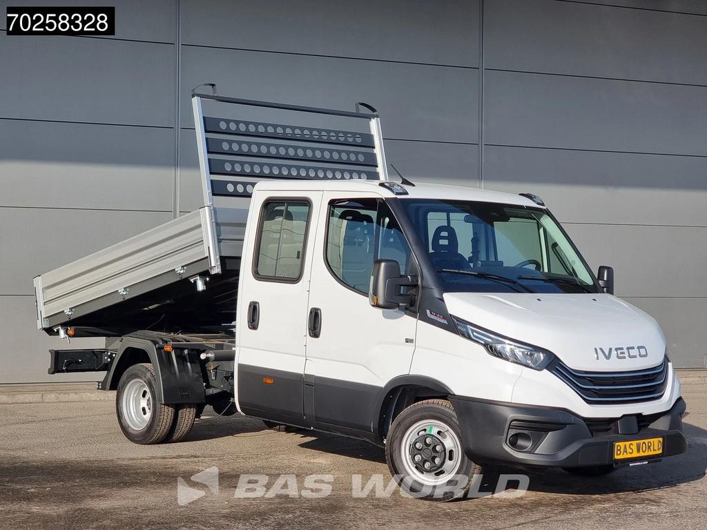 Iveco Daily 35C21 BPM VRIJ! 3-Zijdige Kipper Dubbel Cabine 2, Auto's, Bestelauto's, Automaat, Stof, 4 cilinders, Iveco