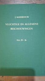 Vluchtige en Algemene Beschouwingen -29 - 36 J. Masereeuw, Ophalen of Verzenden, Gelezen, J. Masereeuw, Christendom | Protestants