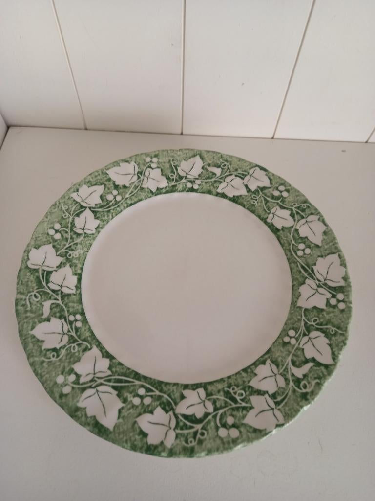 Vintage Churchill Klimop dinerborden - set van 5, Antiek en Kunst, Antiek | Servies los, Ophalen of Verzenden