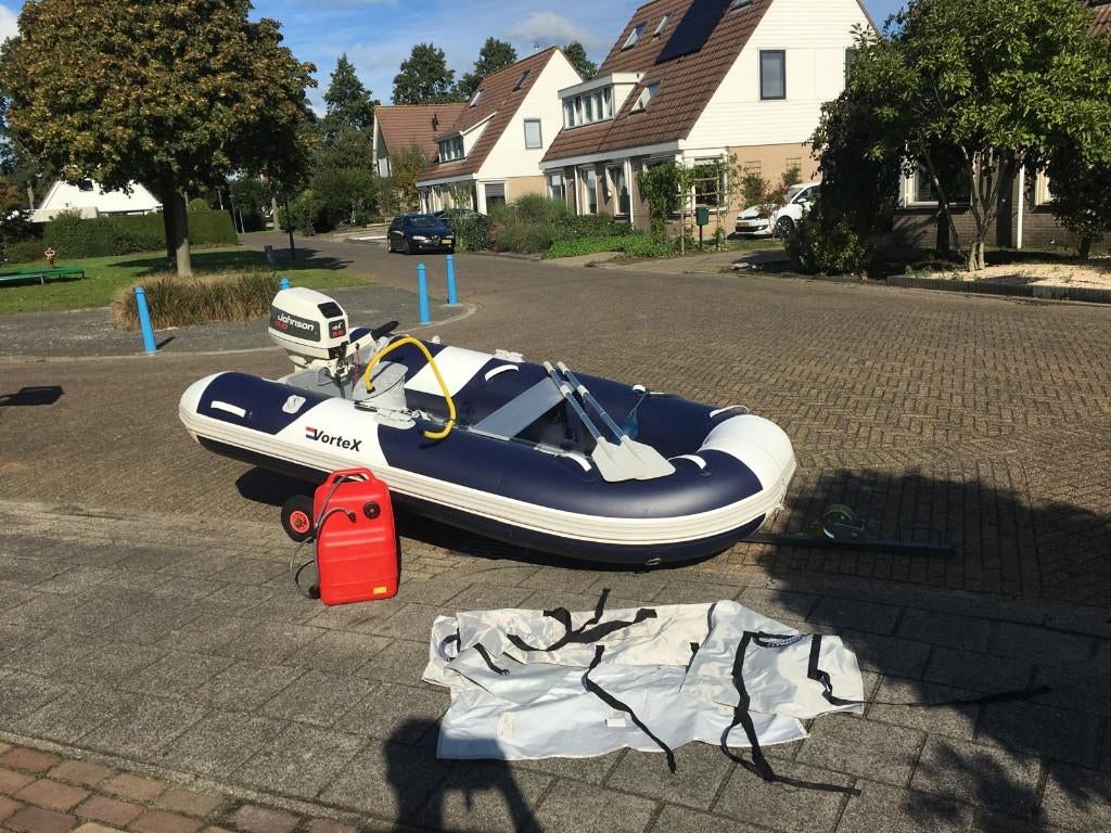 Vortex rubberboot, Zo goed als nieuw, Benzine, Minder dan 70 pk, Overige materialen