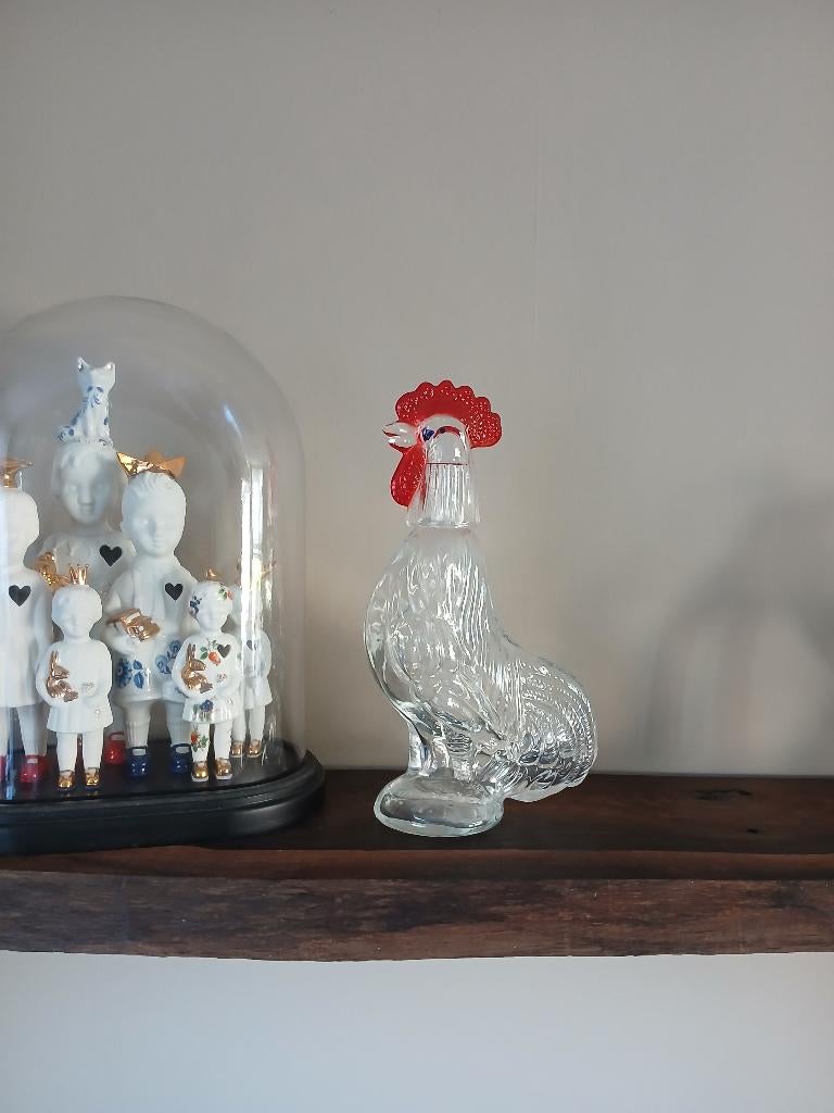 Karaf wijnkaraf waterkaraf kip haan, Antiek en Kunst, Ophalen of Verzenden