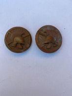 Schouder emblemen Regiment genietroepen Nederlandse Leger, Verzamelen, Ophalen of Verzenden, Landmacht, Nederland, Embleem of Badge