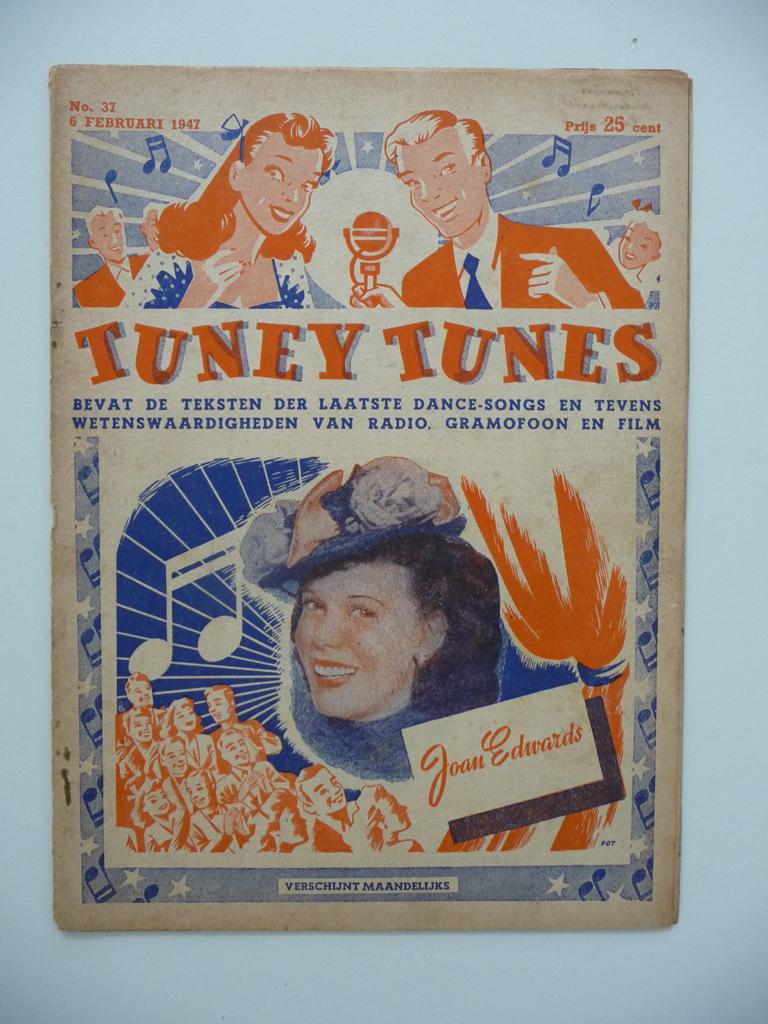 Vintage tijdschrift TUNEY TUNES - No.37 van 6 februari 1947, Verzamelen, Ophalen of Verzenden, 1960 tot 1980, Nederland, Tijdschrift