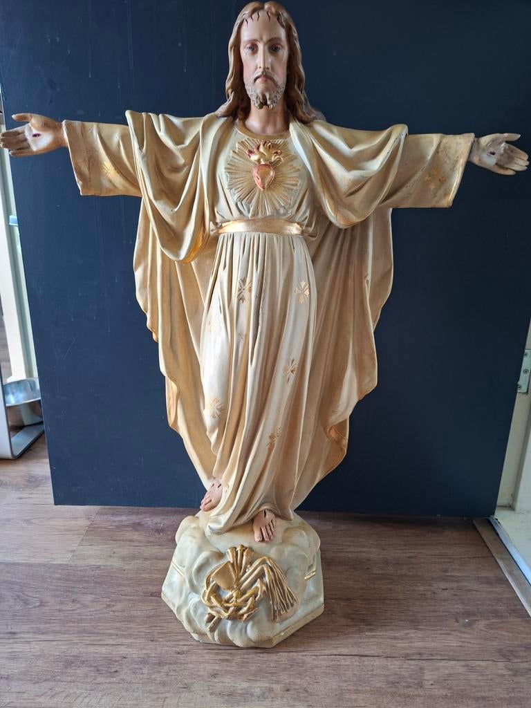 Heilig hart beeld 77 cm bij 62 cm, Ophalen of Verzenden