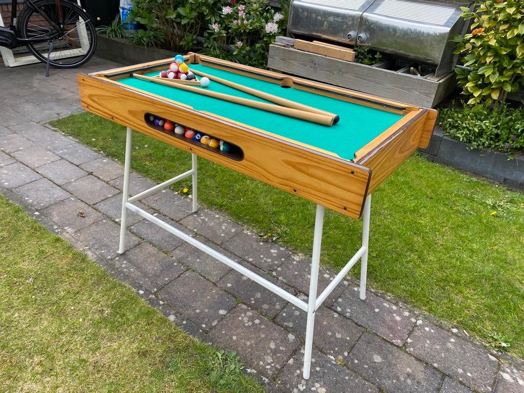 Mini pooltafel ca. 110 x 56 / 82 hoog, Kinderen en Baby's, Ophalen, Gebruikt