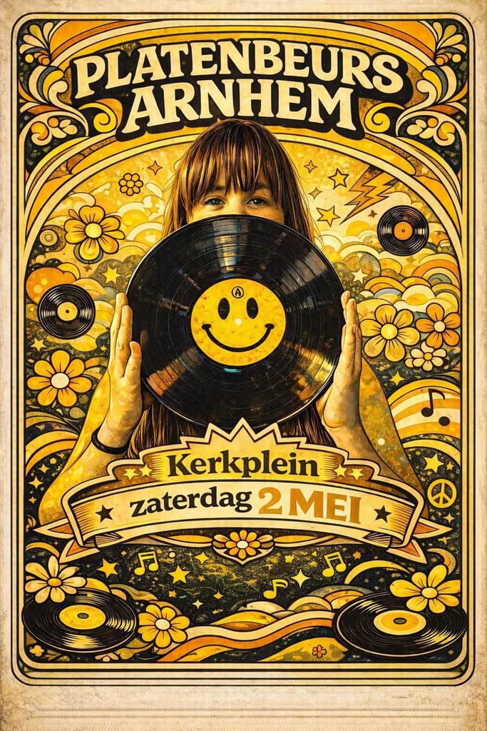 Platenbeurs Arnhem Kerkplein zaterdag 2 mei, Ophalen of Verzenden, Zo goed als nieuw