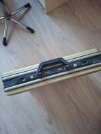 Vintage Stijlvole Aktetas met Cijferslot - Goudkleurig, Gebruikt, 50 tot 60 cm, Hard kunststof, Slot