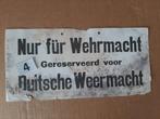 Nur für Wehrmacht   Reserveringsbiljet  Verzet, Ophalen of Verzenden, Landmacht, Duitsland, Boek of Tijdschrift