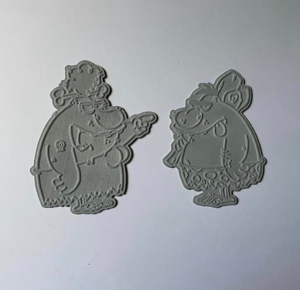 2x Ddbd stempel holbewoners, Ophalen of Verzenden, Zo goed als nieuw, Overige typen