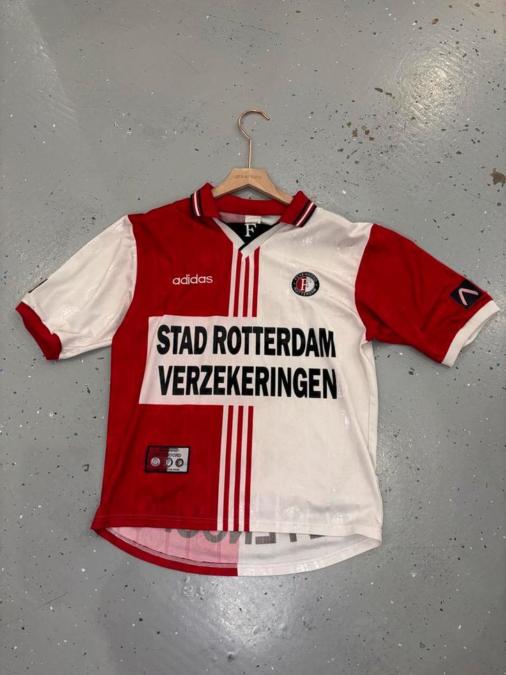 Vintage Feyenoord Thuisshirt 1997/1998 Adidas Maat M, Kleding | Heren, T-shirts, Zo goed als nieuw, Maat 48/50 (M), Rood, Ophalen of Verzenden