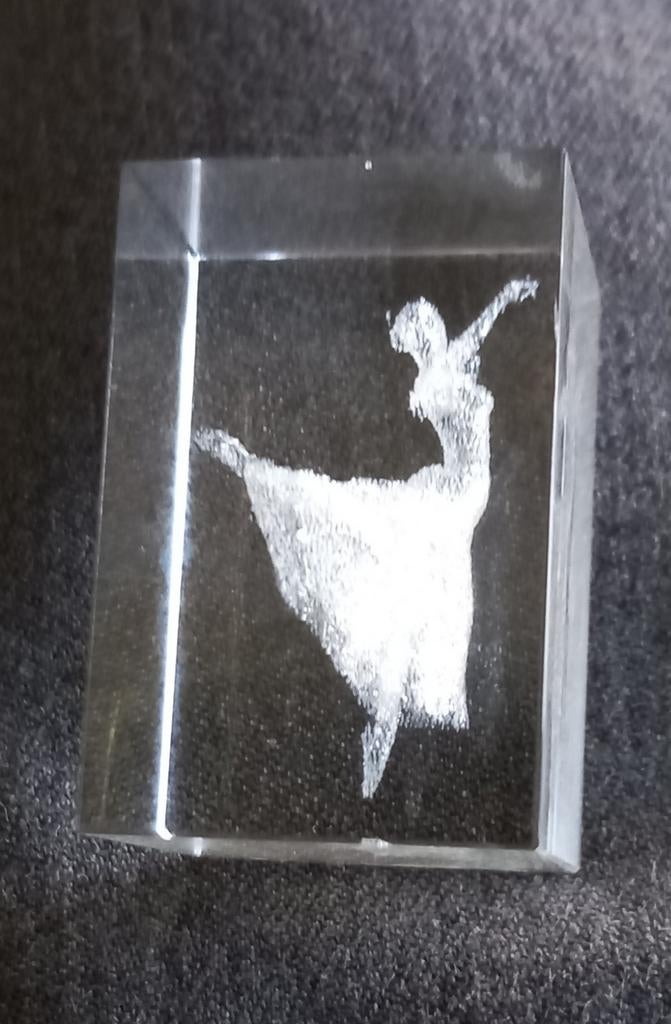 Balletdanseres in kunststof 3x2cm, Ophalen of Verzenden