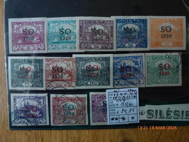 Tsjecho-Slowakije  -Silezië, Postzegels en Munten, Postzegels | Europa | Overig, Postfris, Overige landen, Verzenden