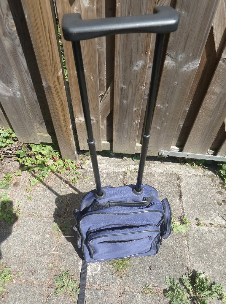 Reistas rugtas + wieltjes - bagage tas op rollers - handig, Ophalen of Verzenden, 30 cm of meer, Wieltjes, Minder dan 35 cm