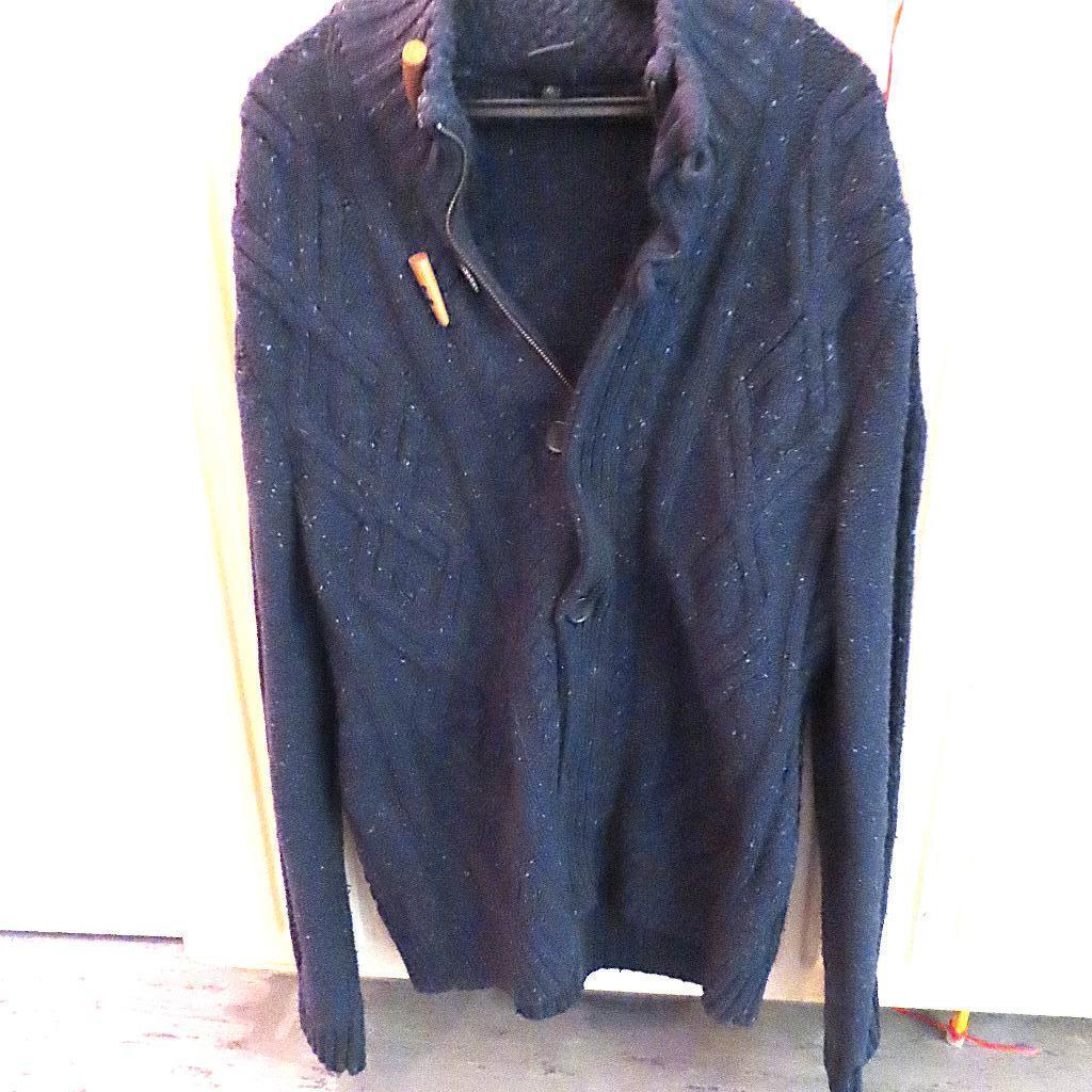 mannen vest Vanguard maat XL donkerblauw rits+knoop, Maat 56/58 (XL), Zo goed als nieuw, Vanguard, Verzenden