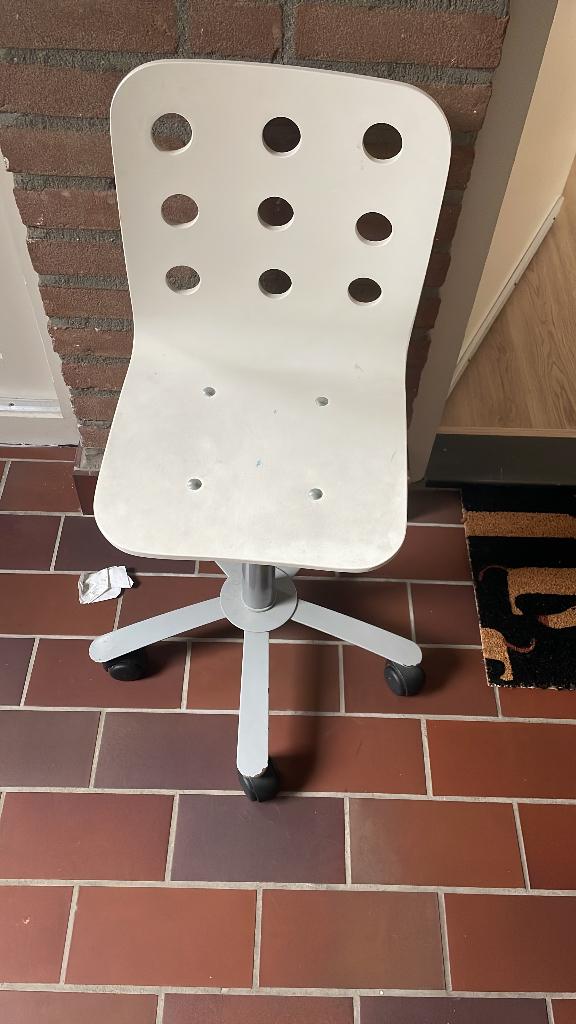 Bureaustoel wit hout IKEA, Ophalen, Gebruikt, Wit, Bureaustoel
