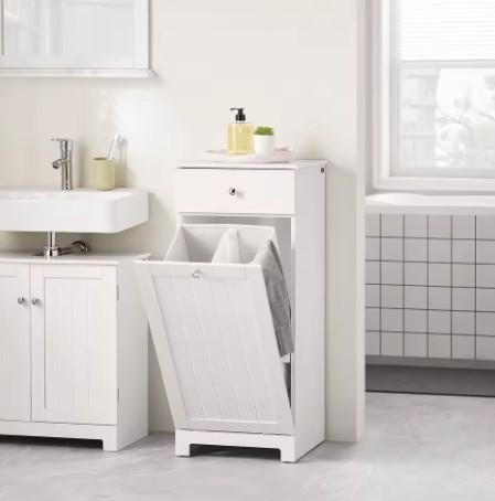 Waskast met uitklapbare waszak en lade, Huis en Inrichting, Minder dan 50 cm, Overige typen, Nieuw, Ophalen of Verzenden