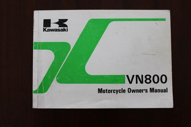 Kawasaki VN800 1994 motorcycle owner's manual VN800-A1, Motoren, Handleidingen en Instructieboekjes, Ophalen of Verzenden, Kawasaki