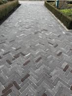 Gebakken klinkers dikformaat antraciet op pallets, Ophalen, Gebruikt