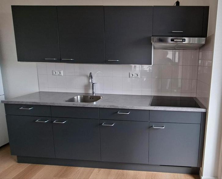 Bruynzeel keukenblok, Huis en Inrichting, Keuken | Complete keukens, Gebruikt, Enkelwandige keuken, Wit, Ophalen of Verzenden