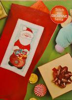 Kerstman met cadeaus in Kerstzak borduurpatroon, Ophalen, Nieuw, Handborduren, Patroon