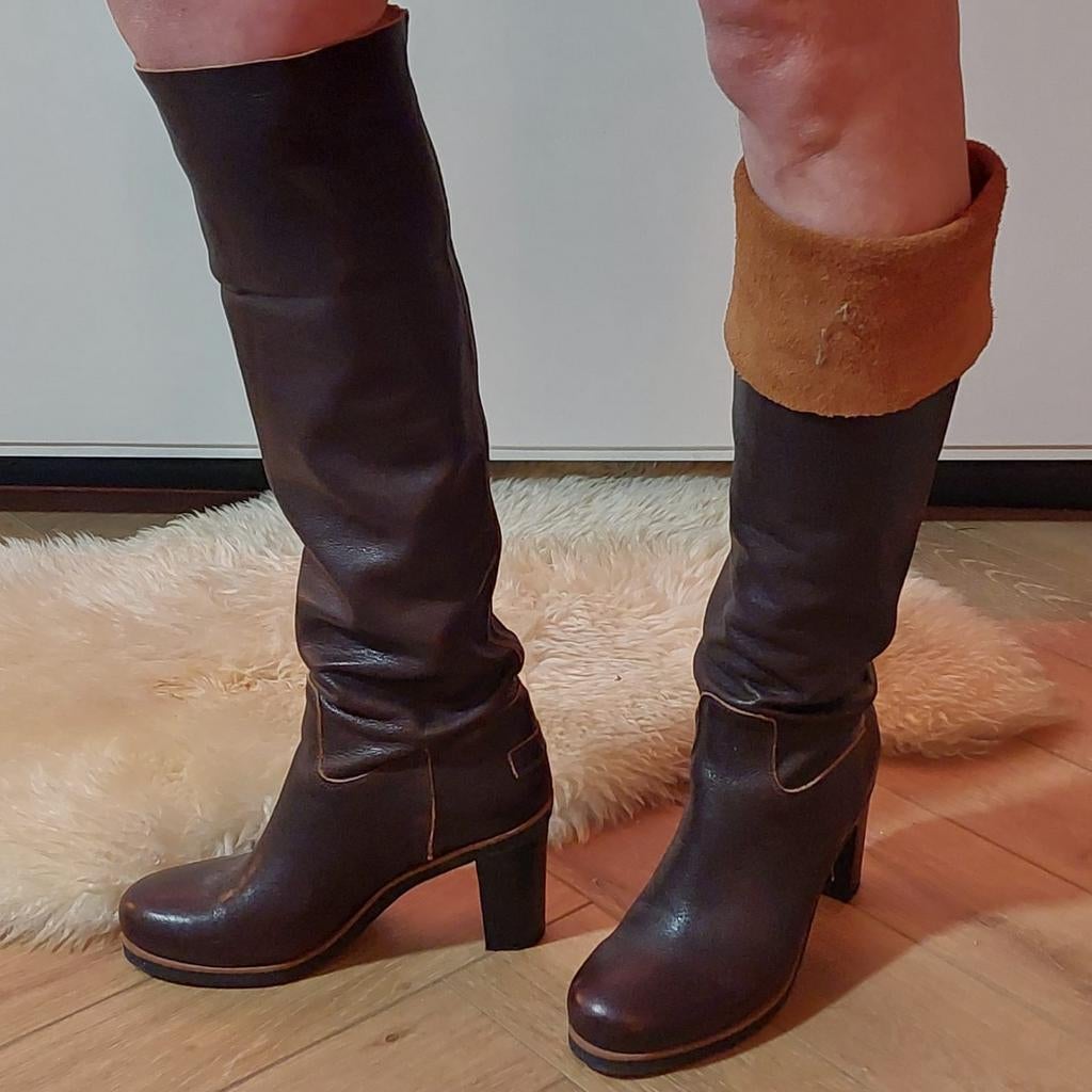 Shabbies Amsterdam maat 39, Kleding | Dames, Schoenen, Hoge laarzen, Ophalen of Verzenden, Zo goed als nieuw, Bruin