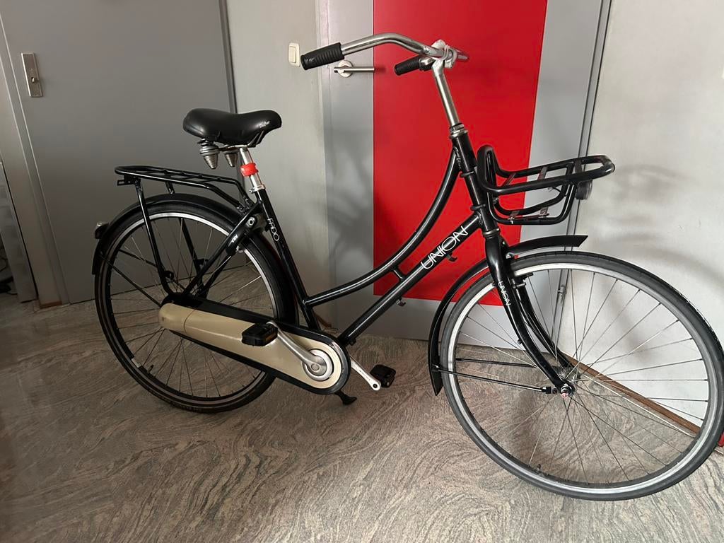 Union Fado Omafiets 28 inch - Terugtraprem - Voordrager, 53 tot 56 cm, Ophalen of Verzenden, Gebruikt