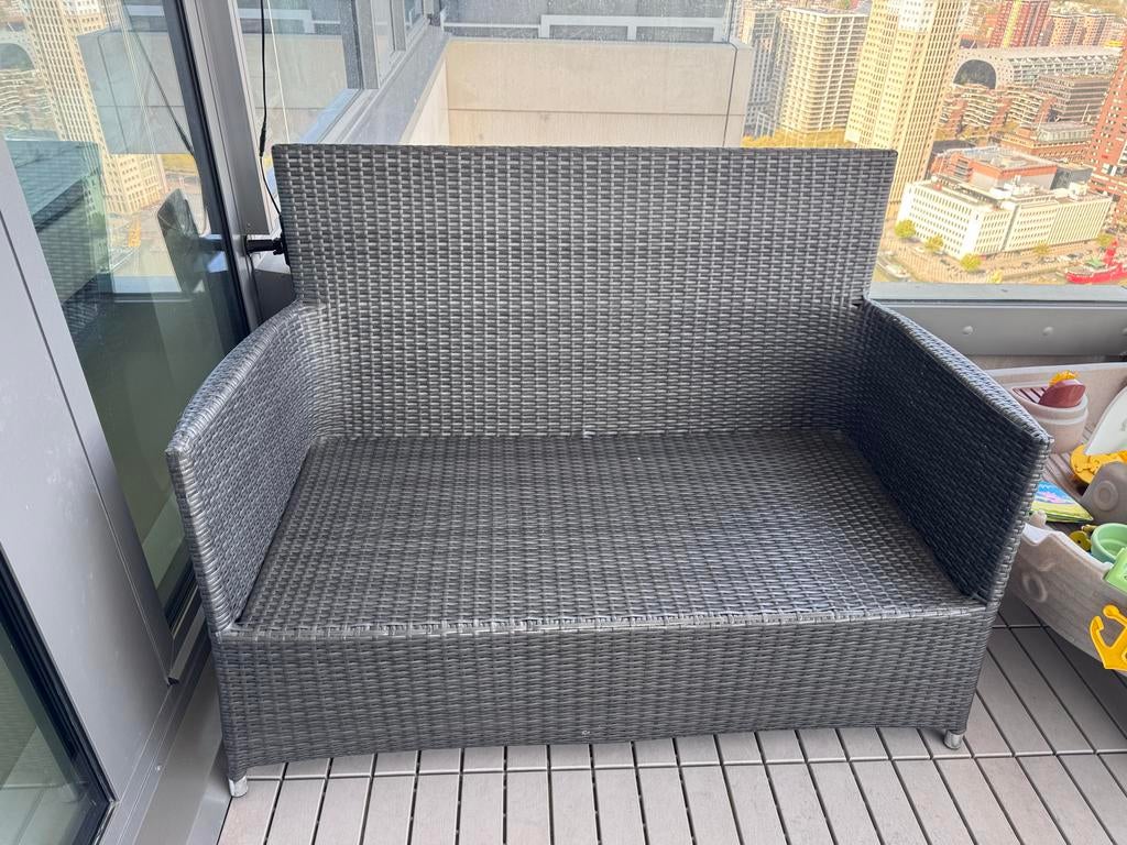 Comfortabel bankje met kussens, Ophalen, Gebruikt, Kunststof