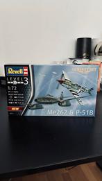 Revell Me262 & P-51B Combat Set modelbouw, 1:72 tot 1:144, Revell, Nieuw, Ophalen of Verzenden