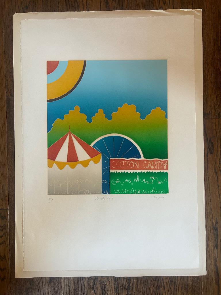 Pop art kunstenaar Thom de Jong aquatint ets A.P., Ophalen