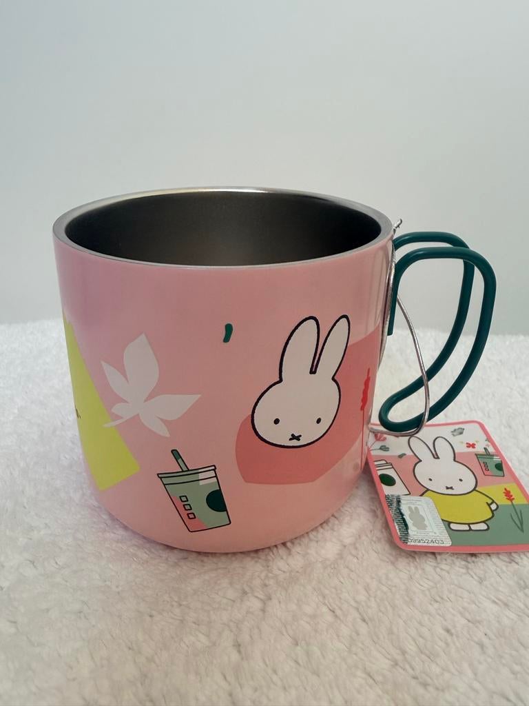 Nieuwe Miffy x Starbucks Roze Mok - 70 Jaar Miffy, Overige typen, Nieuw, Ophalen of Verzenden, Roze