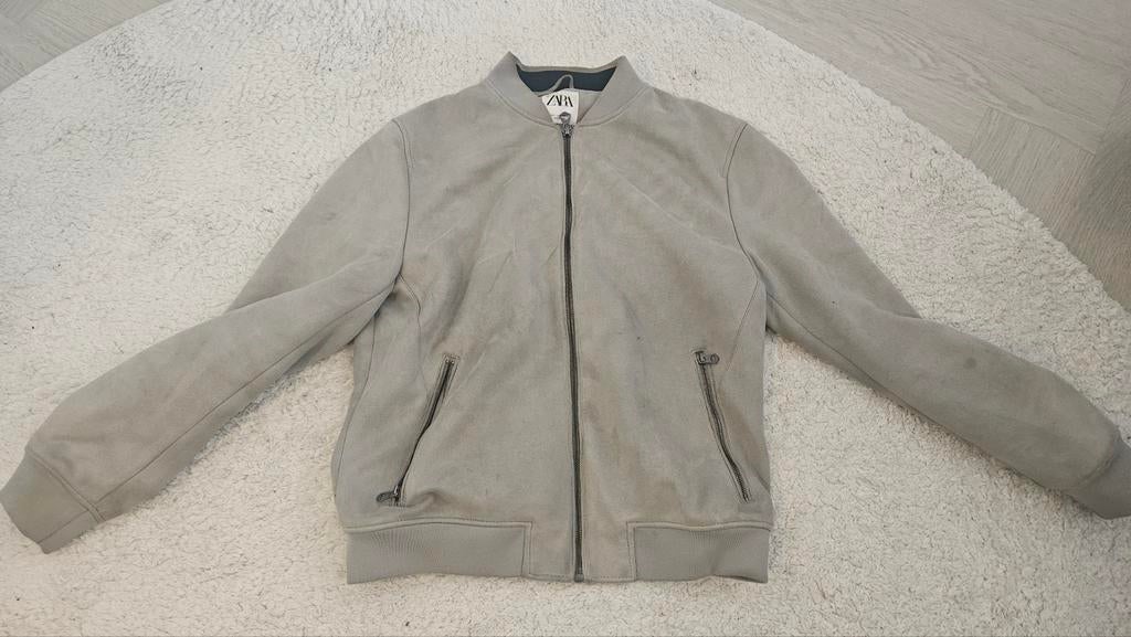 Zara suède look jas, Ophalen, Zo goed als nieuw, Grijs
