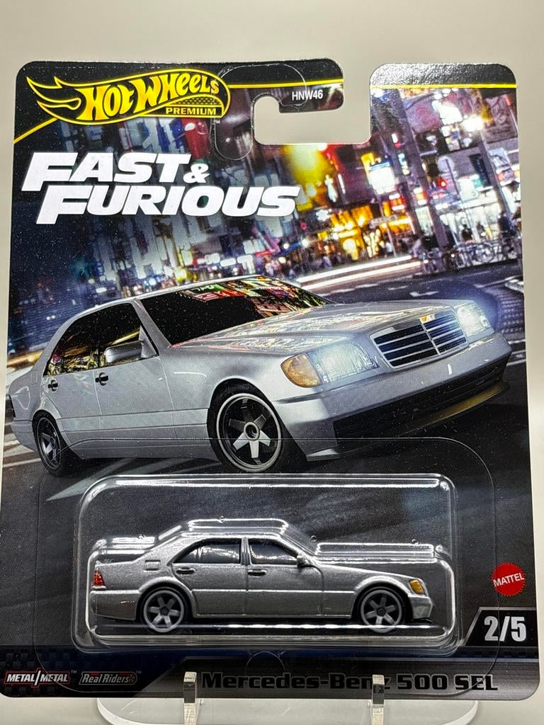 Hot Wheels Premium Fast & Furious Mercedes-Benz 500 SEL, Auto, Nieuw, Ophalen of Verzenden, Mattel