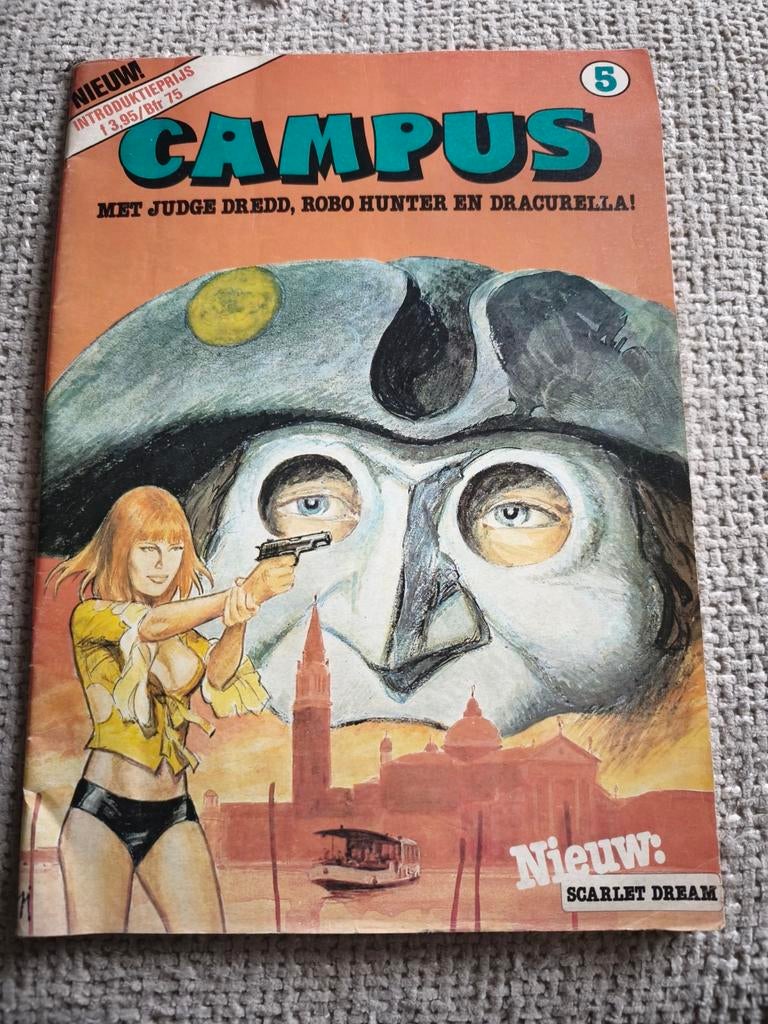 Campus stripboek nr. 5 met Judge Dredd, Boeken, Eén stripboek, Ophalen of Verzenden, Gelezen, Diverse