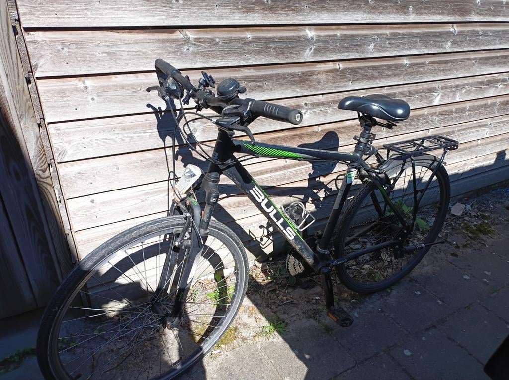 bulls Pulsar Cross hybride fiets/mountainbike, Gebruikt, Velgrem, Versnellingen, 57 tot 61 cm