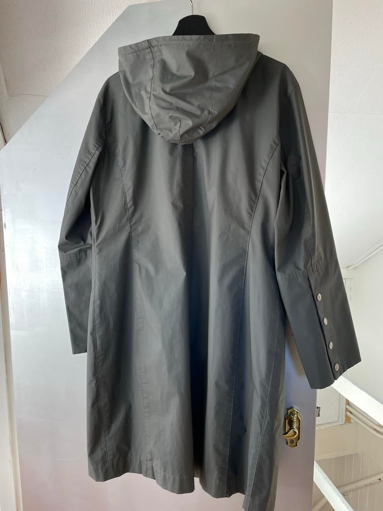 Donker groene Regenjas met Capuchon - Ilse Jacobsen, Kleding | Dames, Ophalen of Verzenden, Zo goed als nieuw, Maat 38/40 (M)