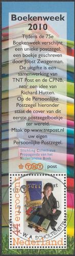 Nederland Joost Zwagerman Boekenweekzegel 2010 gestempeld, Ophalen of Verzenden, Na 1940, Gestempeld