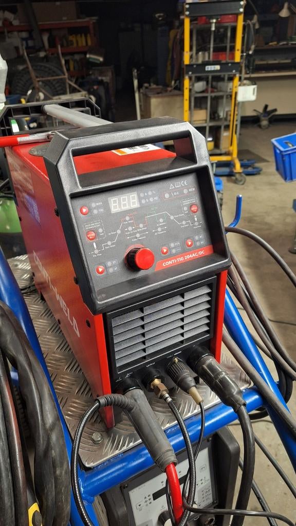 Contiweld Conti-tig 204p AC/DC lasapparaat, Doe-het-zelf en Verbouw, Gereedschap | Lasapparaten, Ophalen of Verzenden, Zo goed als nieuw