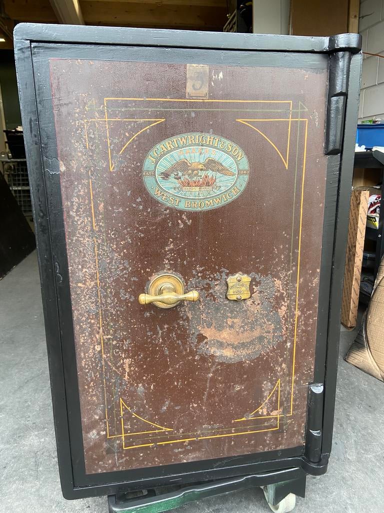 Antieke Engelse kluis J. Cartwright & Son eid 19 eeuws, Ophalen of Verzenden, Zo goed als nieuw