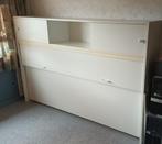 Bedkast (opklapbed), Ophalen, Gebruikt, Eenpersoons, Wit