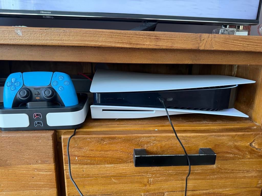 PlayStation 5 disc editie met Controller en oplader, Spelcomputers en Games, Ophalen, Online, 1 speler, Virtual Reality
