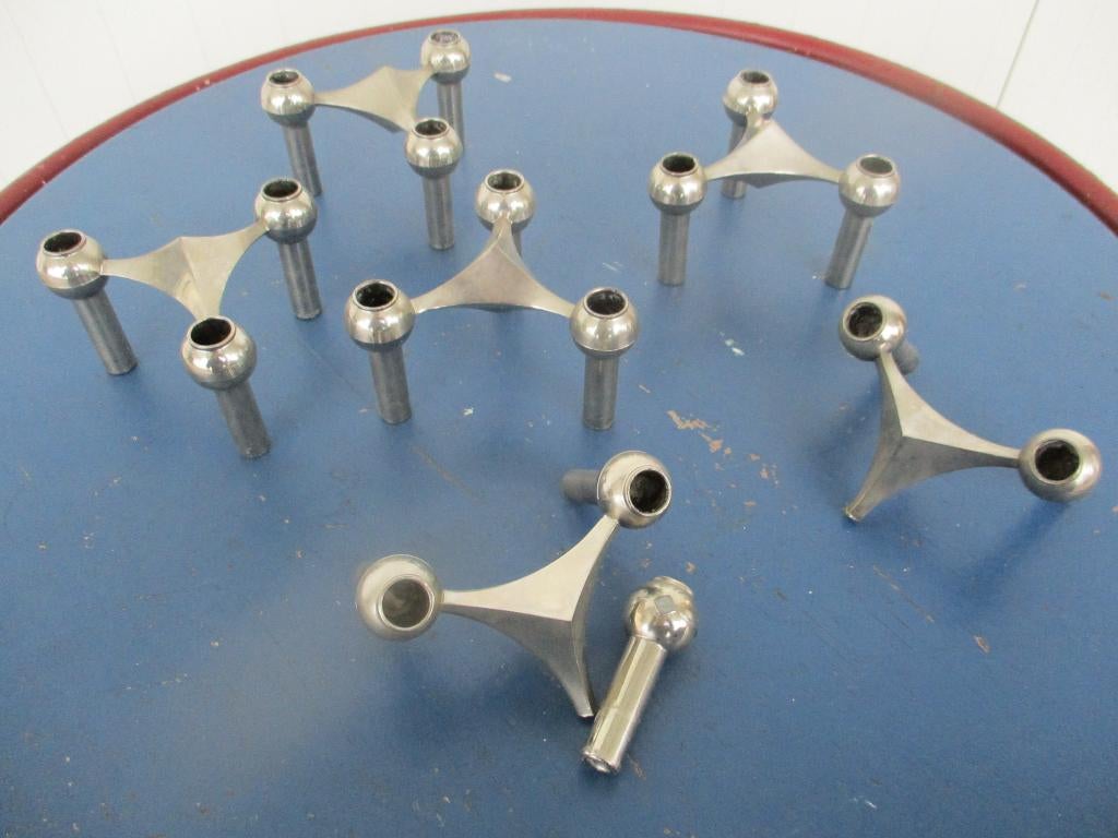 Werner Stoff kandelaars voor Hans Nagel vintage design 1960s, Ophalen, Overige materialen, Gebruikt, Onbekend