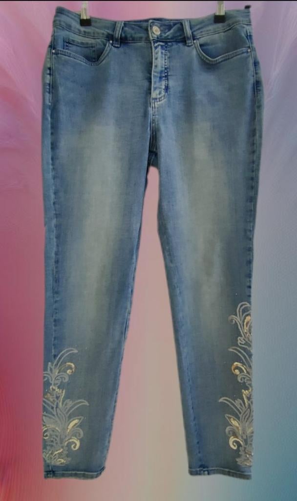 Joseph Ribkoff Jeans Maat 40 met Details, Joseph Ribkoff, Zo goed als nieuw, W30 - W32 (confectie 38/40), Verzenden