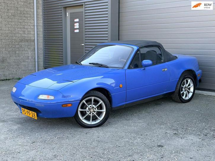 Mazda MX-5 1.6i-16V, Auto's, Mazda, Bedrijf, Te koop, MX-5, Open dak, Benzine, Cabriolet, Handgeschakeld, Geïmporteerd, Blauw