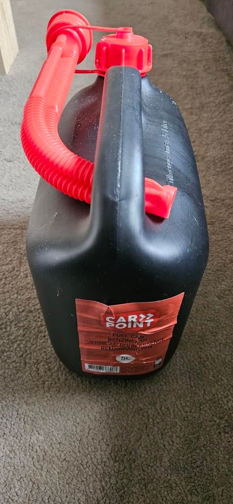 Carpoint kunststof jerrycan benzinekan 5 liter autobrandstof, Ophalen of Verzenden