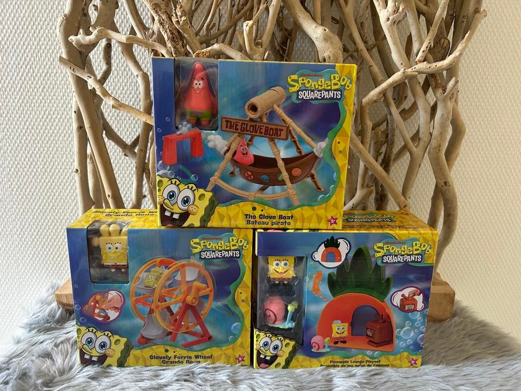 Spongebob Squarepants Glovely wheel/The Glove Boat/Pineapple, Ophalen of Verzenden, Nieuw, Jongen of Meisje