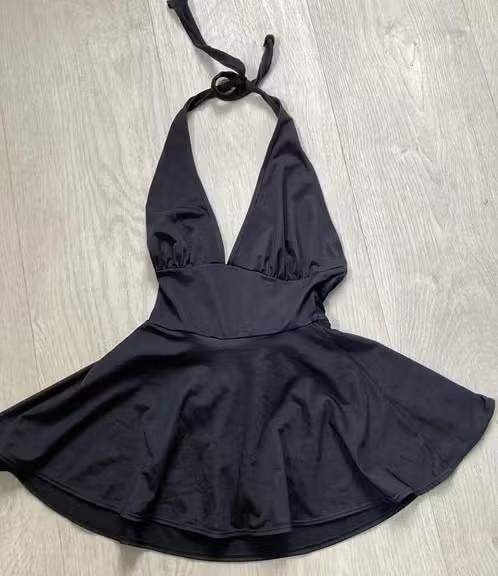 Zwart Halter Badpak maat M, Kleding | Dames, Badmode en Zwemkleding, Ophalen of Verzenden, Zo goed als nieuw, Zwart, Badpak